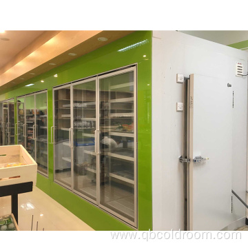 Supermarket Cold Storage Room with Glass door